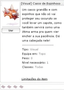 Casco de Espinhoso Ragnarok Latam - Menor Preço do Servidor