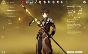 Genshin Impact Diluc, Venti, Keqing, Zhongli