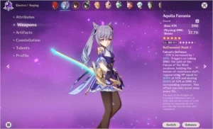 Genshin Impact Diluc, Venti, Keqing, Zhongli