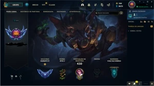 CONTA DE LOL D4, 60% WINRATE, 130 CHAMPS, 88 SKINS, 700RP - League of Legends