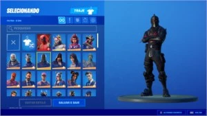 Fortnite Season 1 Cavaleiro Negro - Tubarao Mako - Ikonik