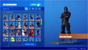 Fortnite Season 1 Cavaleiro Negro - Tubarao Mako - Ikonik