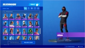 Fortnite Season 1 Cavaleiro Negro - Tubarao Mako - Ikonik