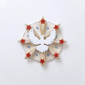 Divino Estrela Vermelha - Artesanato e Personalizados