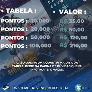 Pontos Steam - Melhor preço do mercado!