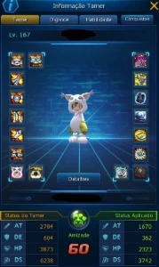 Conta 3 Rank U LA Alphamon - Digimon Masters Online DMO