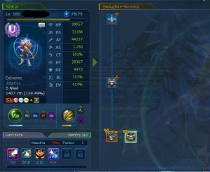 Conta 3 Rank U LA Alphamon - Digimon Masters Online DMO