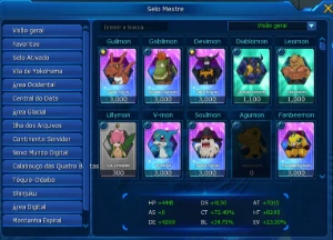 Conta 3 Rank U LA Alphamon - Digimon Masters Online DMO