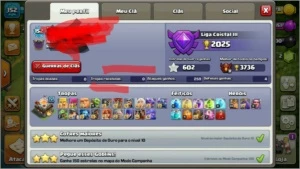 Conta Clash of clans cv 11