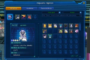 conta dmo omegamon com fang shin dukeX deck 15%AS alphamon - Digimon Masters Online