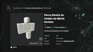 Conta De Roblox Com Valk Violeta, Headless, Korblox E Mais!