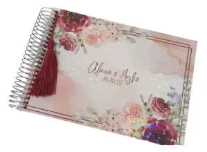 Caderno de Mensagens Personalizado 18 x 27 cm - Artesanato e Personalizados