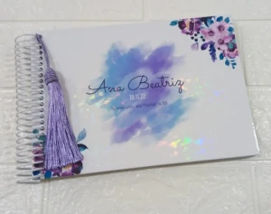 Caderno de Mensagens Personalizado 18 x 27 cm - Artesanato e Personalizados