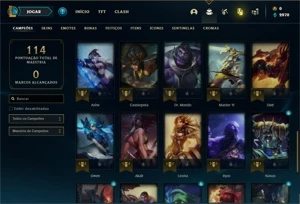 Conta Bronze 1 com 41 Champs e 6 Skins + 1 Fragmento - League of Legends LOL