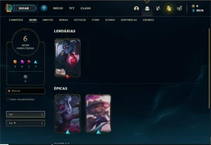 Conta Bronze 1 com 41 Champs e 6 Skins + 1 Fragmento - League of Legends LOL