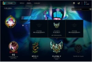 Conta platina 5 - League of Legends LOL