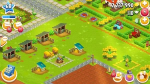 Hay day hayday conta level 68 bem decorada