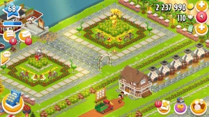 Hay day hayday conta level 68 bem decorada