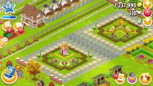 Hay day hayday conta level 68 bem decorada