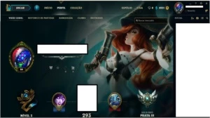 Conta prata 3 com 100 skin e 140 icones - League of Legends LOL