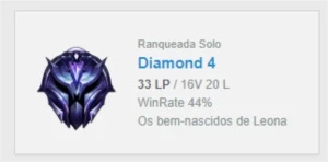 Conta LoL Diamond 4 MMR alto,skins,champs - League of Legends