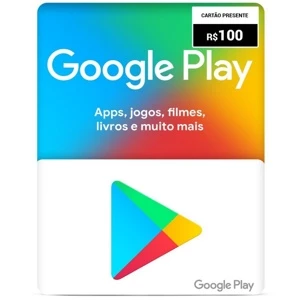 Google Play R$100 Reais - Cartão Recarga - Gift Cards