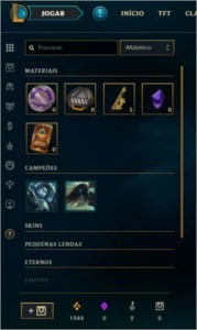 Conta platina 4 - League of Legends LOL