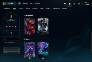 Conta platina 4 - League of Legends LOL