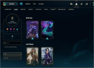 Conta platina 4 - League of Legends LOL