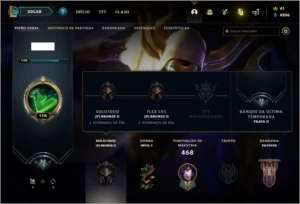 Conta bronze 2 com TODOS os champs e 105 skins - League of Legends LOL