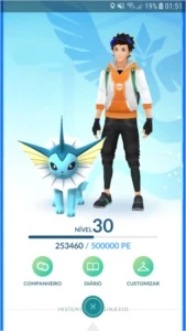 Conta Pokémon Go Level 30