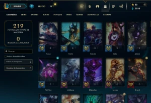 CONTA LOL - LVL 106 - 130 Champions - 73 Skins - FULL ACESSO - League of Legends