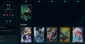 CONTA LOL - LVL 106 - 130 Champions - 73 Skins - FULL ACESSO - League of Legends