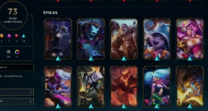 CONTA LOL - LVL 106 - 130 Champions - 73 Skins - FULL ACESSO - League of Legends