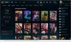 Conta LoL ouro 2, barata pra sair logo. - League of Legends