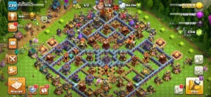 Conta CV16 nv 234 - 2400 gemas - heróis full - Clash of Clans