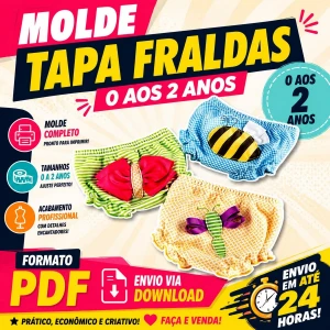Molde Modelagem Tapa Fraldas (0 aos 2 Anos) - Outros