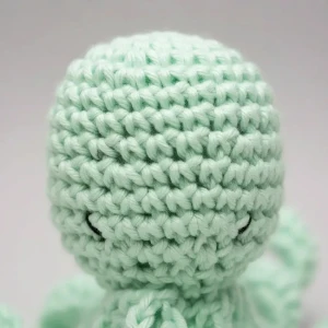 Amigurumi Polvo Verde Artesanal Presente Maternidade Oceano - Artesanato e Personalizados