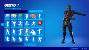 conta fortnite cavaleiro negro