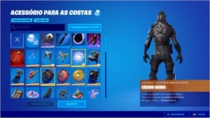 conta fortnite cavaleiro negro