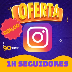 1k de seguidores BR por R$8,00 - Redes Sociais