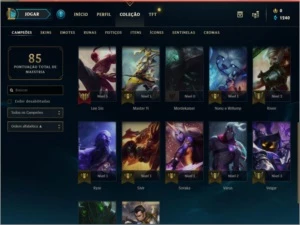Conta LV 35, 5 skin Ótimas, Email para Troca Disponivel - League of Legends LOL