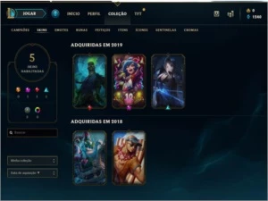Conta LV 35, 5 skin Ótimas, Email para Troca Disponivel - League of Legends LOL