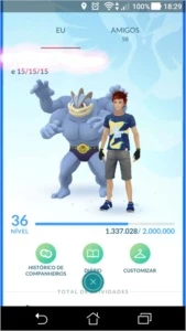 Pokémon Go - Conta lvl 36