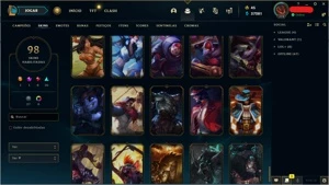 CONTA DE 2015 - EX PLAT - 98 SKINS - TODOS CHAMPS - LVL 319 - League of Legends LOL