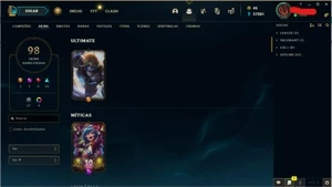 CONTA DE 2015 - EX PLAT - 98 SKINS - TODOS CHAMPS - LVL 319 - League of Legends LOL