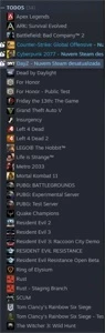 Conta steam lvl 10 com jogos bons