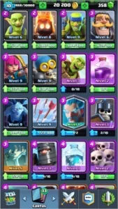 CONTA NÍVEL 10 (COM 3 LENDÁRIAS), 20K+ OURO, ARENA LENDÁRIA - Clash Royale