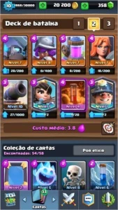 CONTA NÍVEL 10 (COM 3 LENDÁRIAS), 20K+ OURO, ARENA LENDÁRIA - Clash Royale
