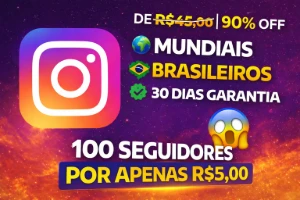 100 Seguidores Instagram por apenas R$ 3,00 - Outros